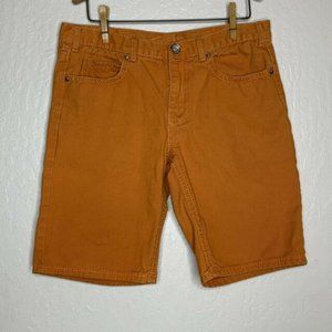 Request Jeans Orange Denim Shorts